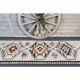 Vintage Turkish Oushak Handmade Wool Cotton White Runner Rug 81x363