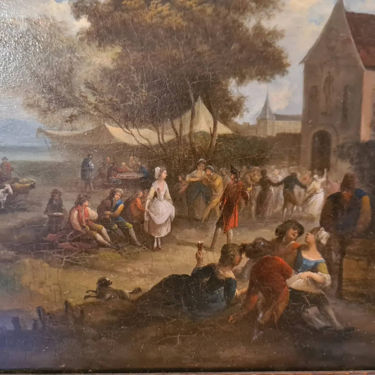 Lively village festival, end of the 18th century