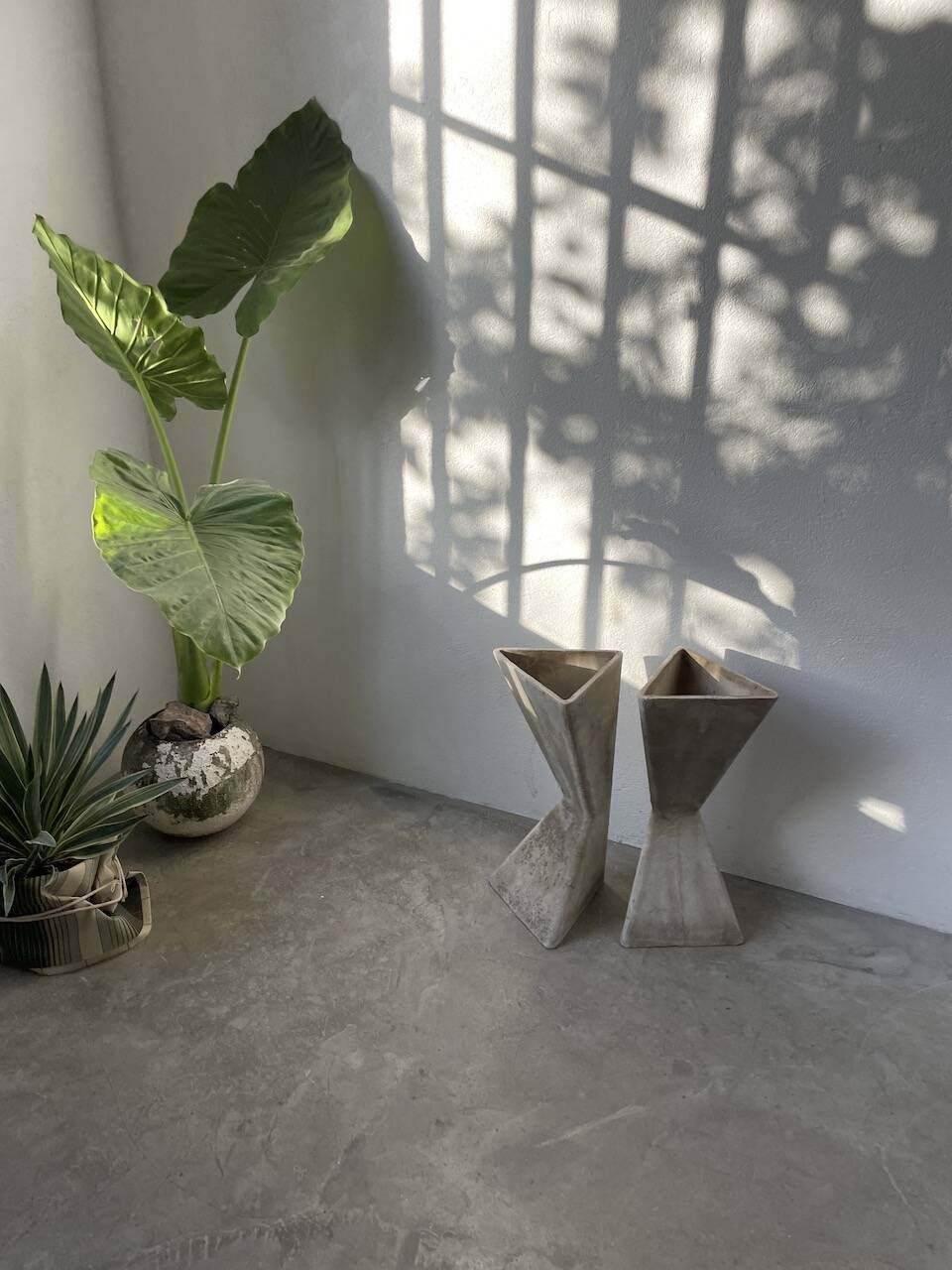 Planters jardinières fibrociment triangulaires