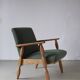 Henning Kjaernulf oak scalloped lounge chair | Denmark | 1950s