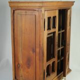 20th century solid walnut display case