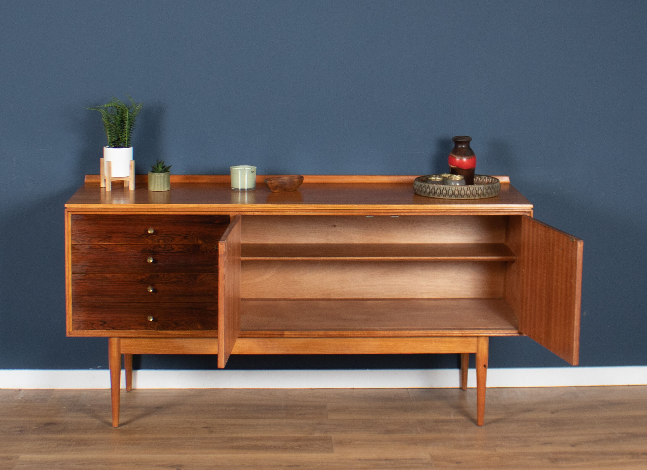 Retro mid century 1960s robert heritage archie shine short teak & rosewood