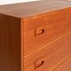 Scandinavian teak chest of drawers with locks