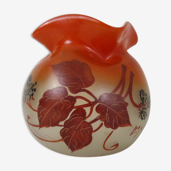 Vase Art Nouveau François-Théodore Legras à col mérové