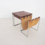 Mid-century rosewood and leather mimiset by Brabantia, The Netherlands 1950