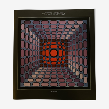 Affiche victor vasarely - datta-2, 1983