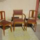 Sièges art déco assortis: 1 fauteuil bridge et 2 chaises