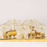 Magnificent small wall lamp/ceiling fixture in glass in the shape of a flower E. Palme, Germany.