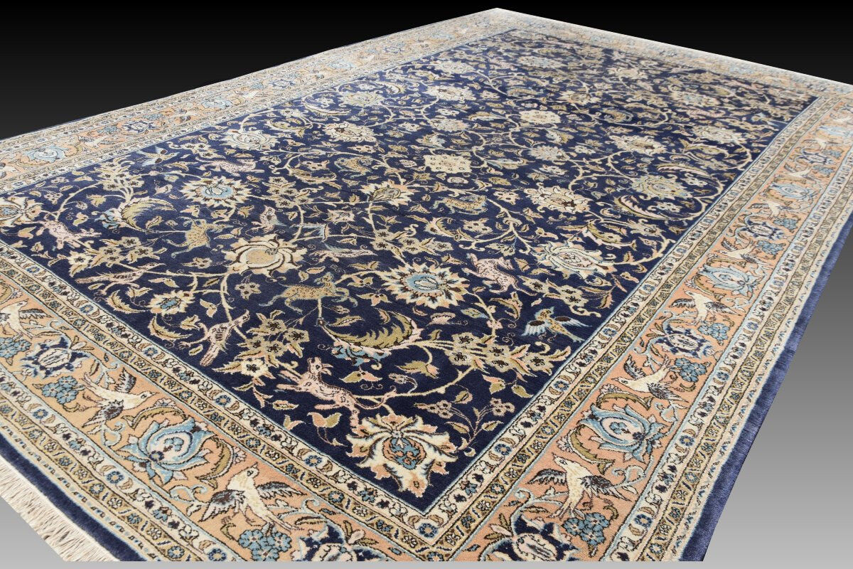Oriental Carpet Ghoum Iran Wool and Silk - 220 x 350 cm - "Galerie Sardje"