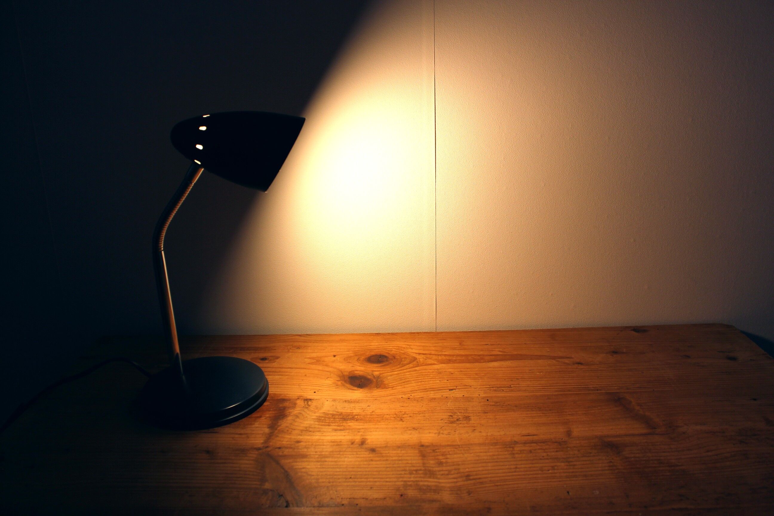 Vintage dark blue desk lamp year 80