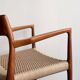 Chaises de Salle à Manger Danoises  Modèle 57 en Teck, Niels O. Møller,  JL Mollers, Ensemble de 6