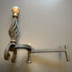 Chenets bronze et fonte