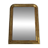 Grand miroir d'époque Louis-Philippe, glace d'origine, XIXe, 108 x 76 cm