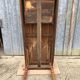 Antique cherry farmhouse table with 2 drawers and 1 pull-out