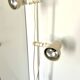 Vintage floor lamp with double spots Hudstadt Leuchten 1980