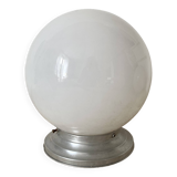 Art Deco opaline ball ceiling light