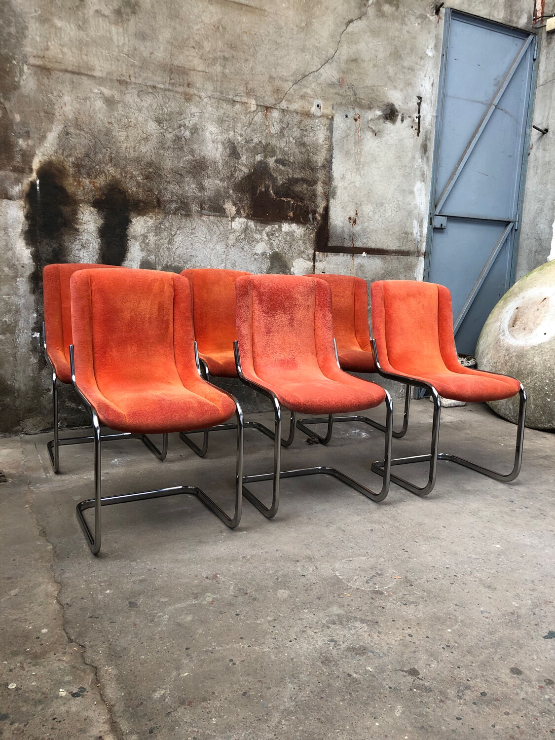 Vintage Willy Rizzo Chairs Circa 1970