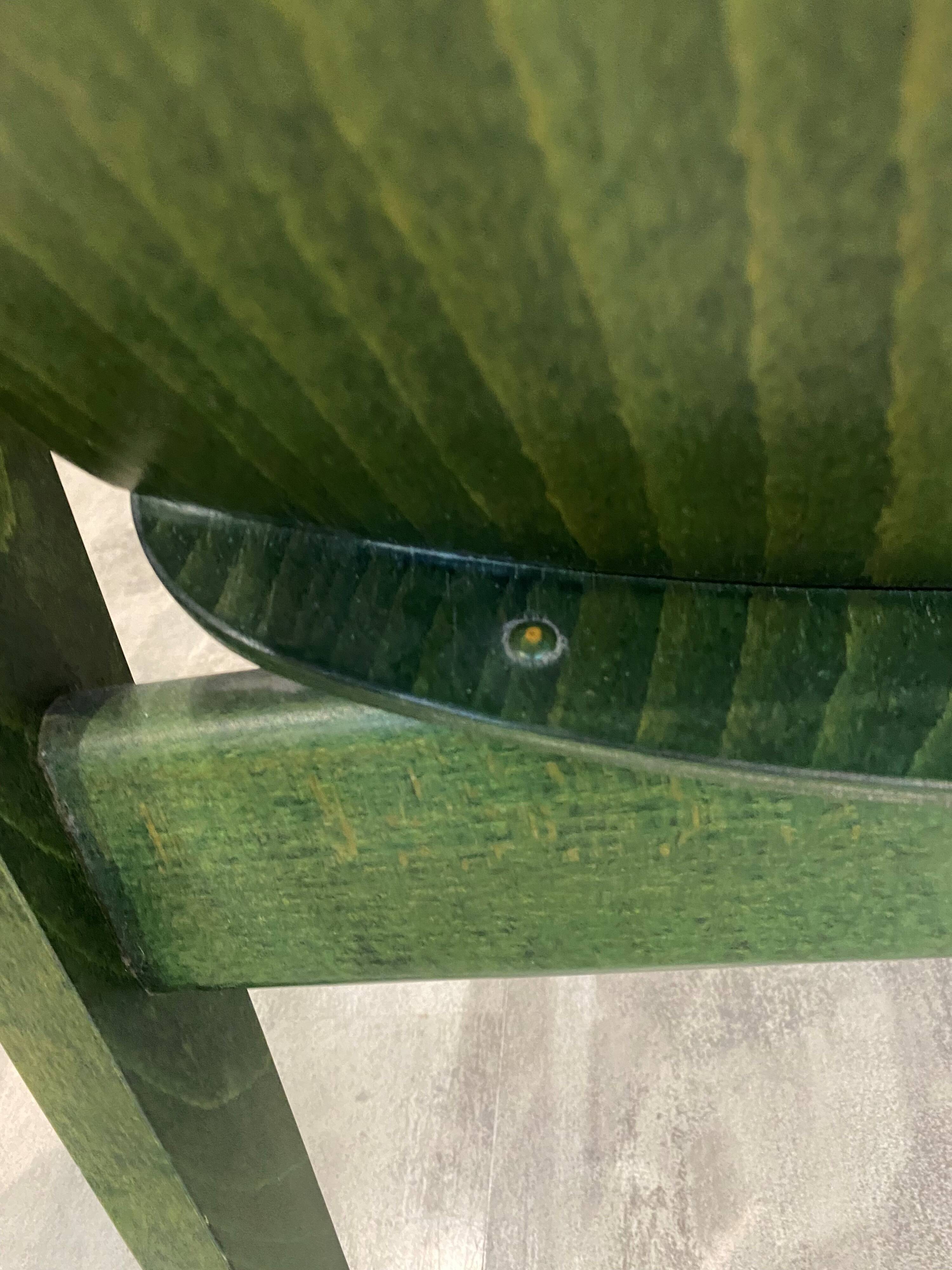 Fauteuil de salon baumann lounge vert vintage années 70