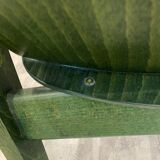 Fauteuil de salon baumann lounge vert vintage années 70