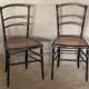 Pair of chairs canned