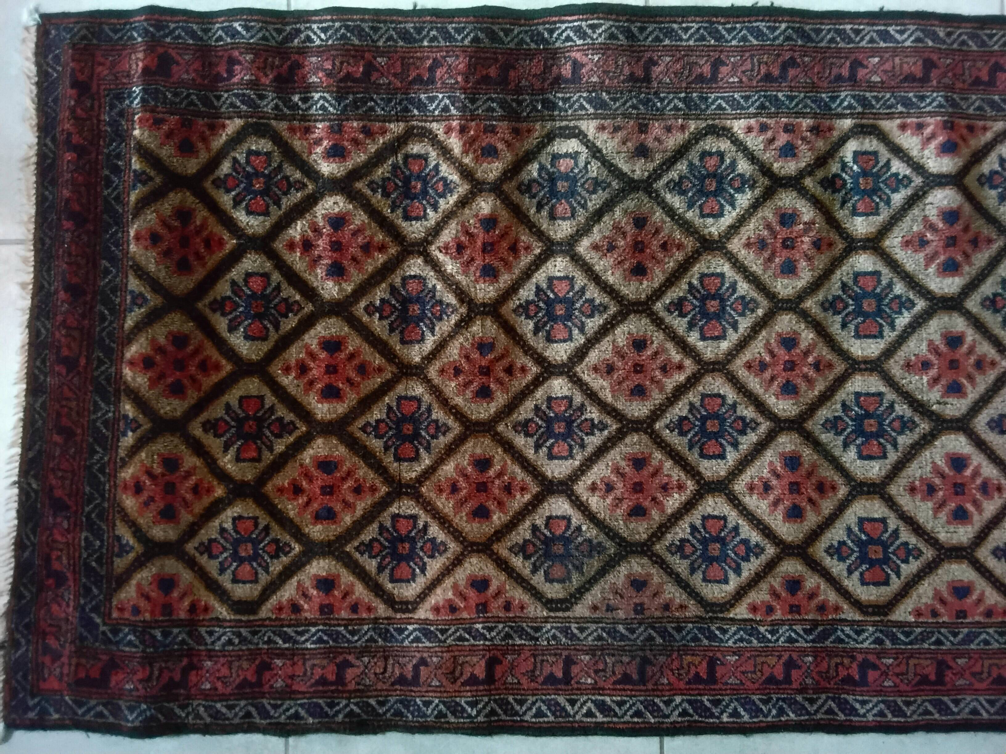 Turkmen nomadic carpet 152 x 87 cm, antique hand-knotted.