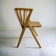 4 Chaises de bistrot en bois en forme de v