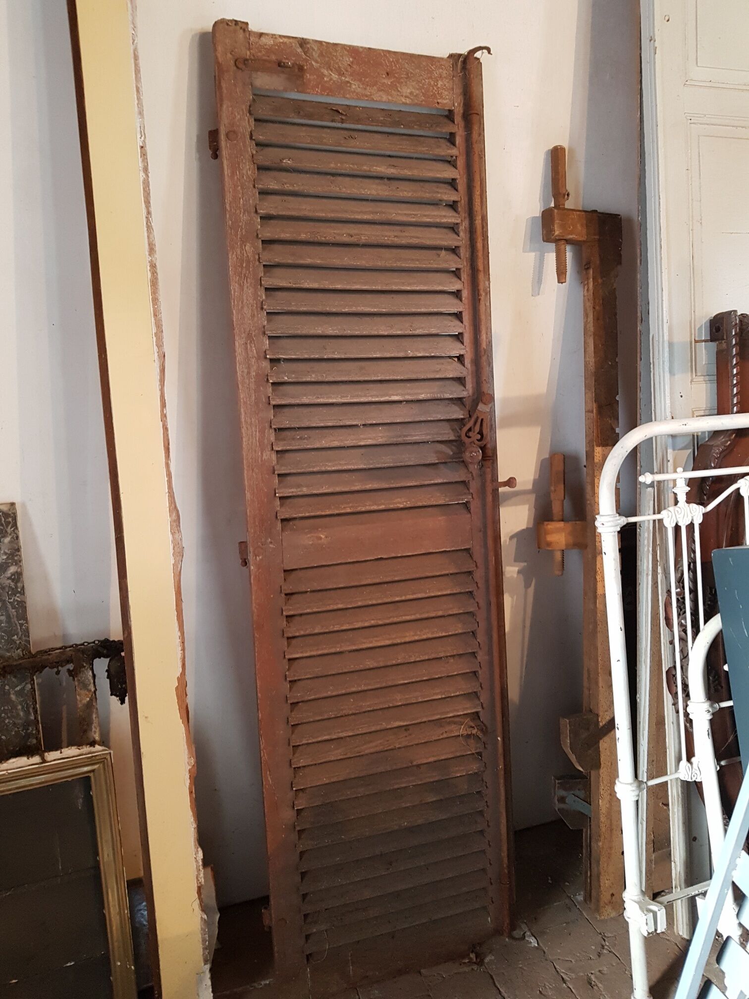 Ancient oak shutter