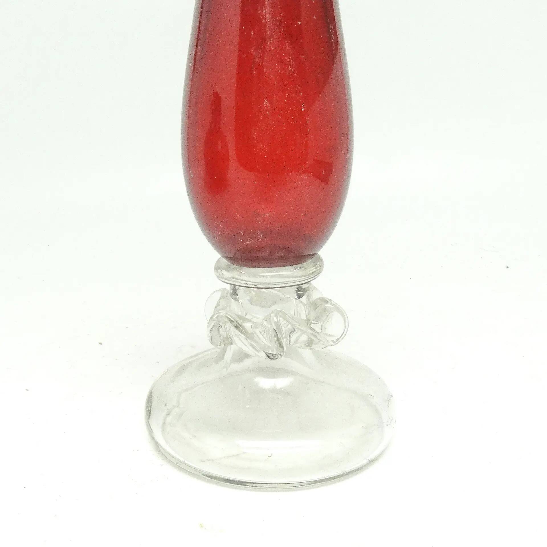 Mid-century modern vase, glass, HSG Tarnowiec, Poland, 1970s