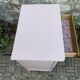 Commode vintage pieds compas rose poudré 1950