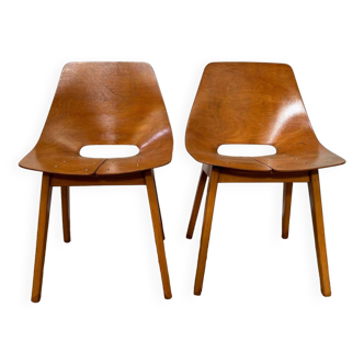 Paire de chaises Pierre Guariche pour steiner 1950