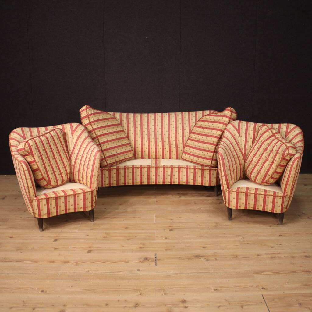 Ensemble de salon style Gio Ponti, années 1960