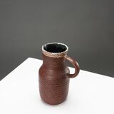Pitcher in chamotte earthenware, Accolay circa 1960