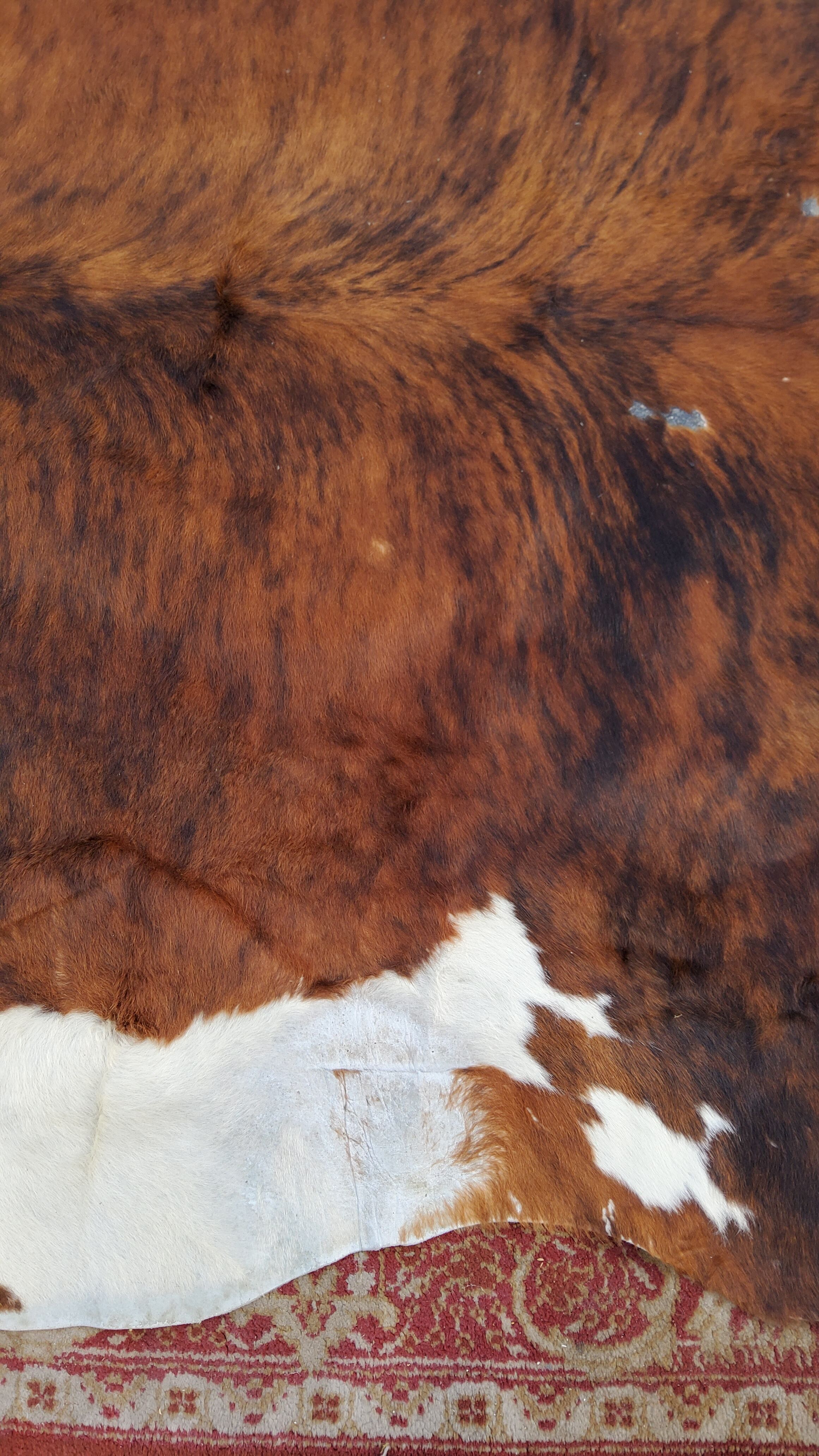Tapis peau de vache des années 70