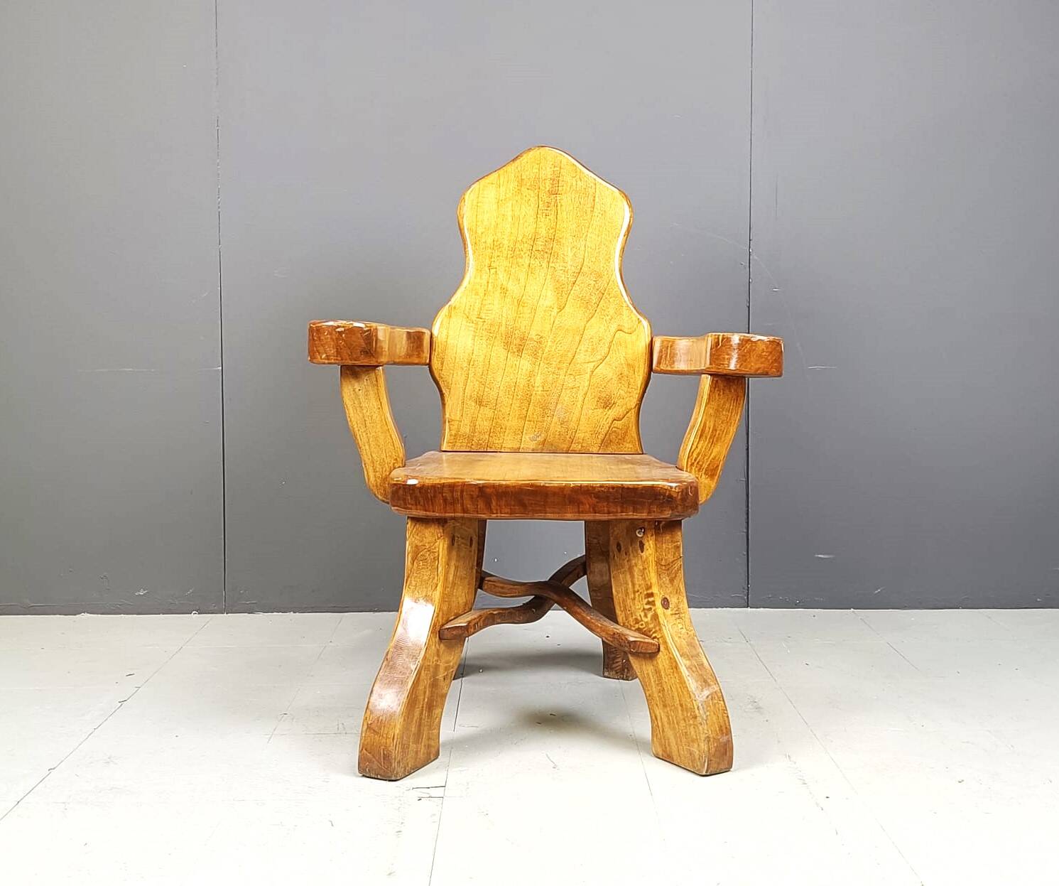 Vintage brutalist armchair, 1960s