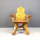 Vintage brutalist armchair, 1960s