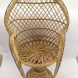 Wicker plant chair