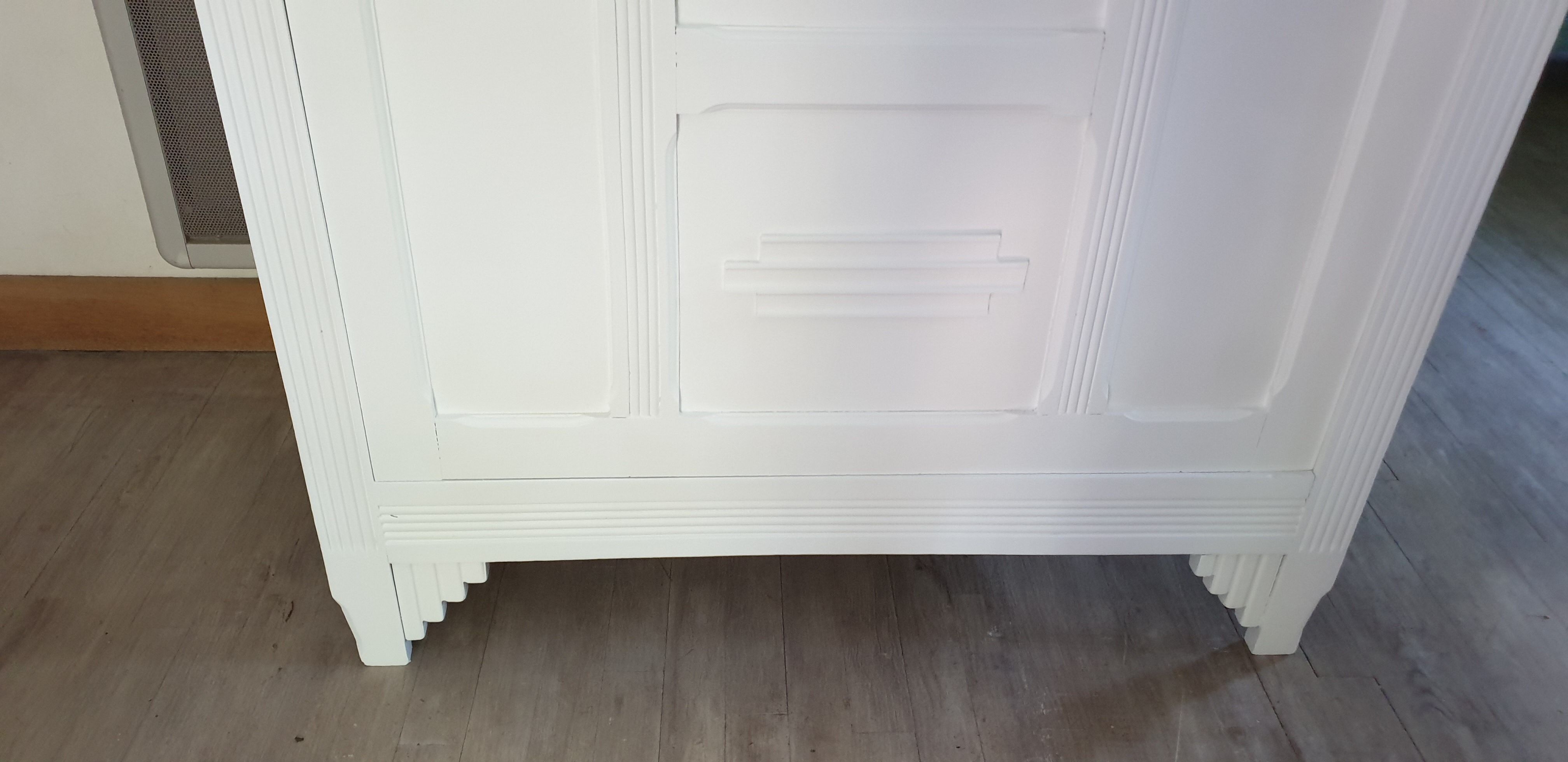 White Parisian wardrobe