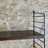 60s 70s oak string shelf module by Kajsa & Nils "Nisse" Strinning Sweden