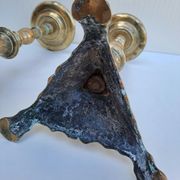 Pair of bronze torches 17th