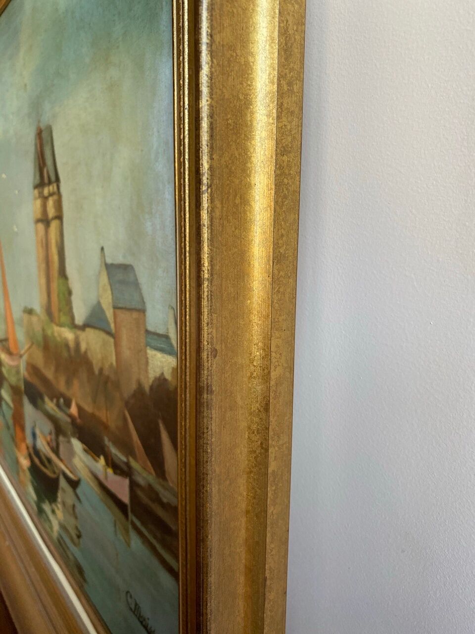 Old painting, Marine , signed 50/60s