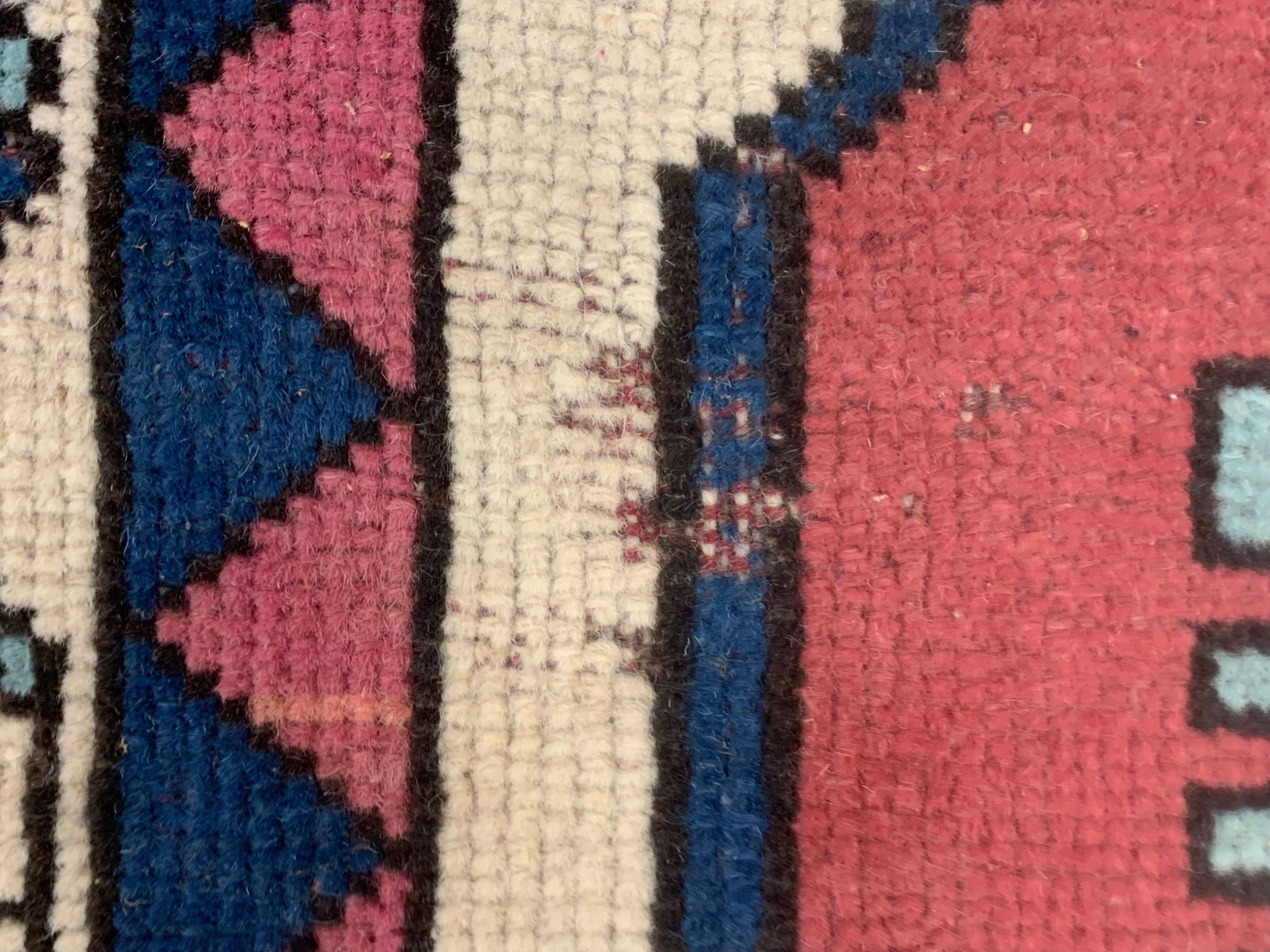 Old Turkish Kazak rug 129x98 cm vintage tribal