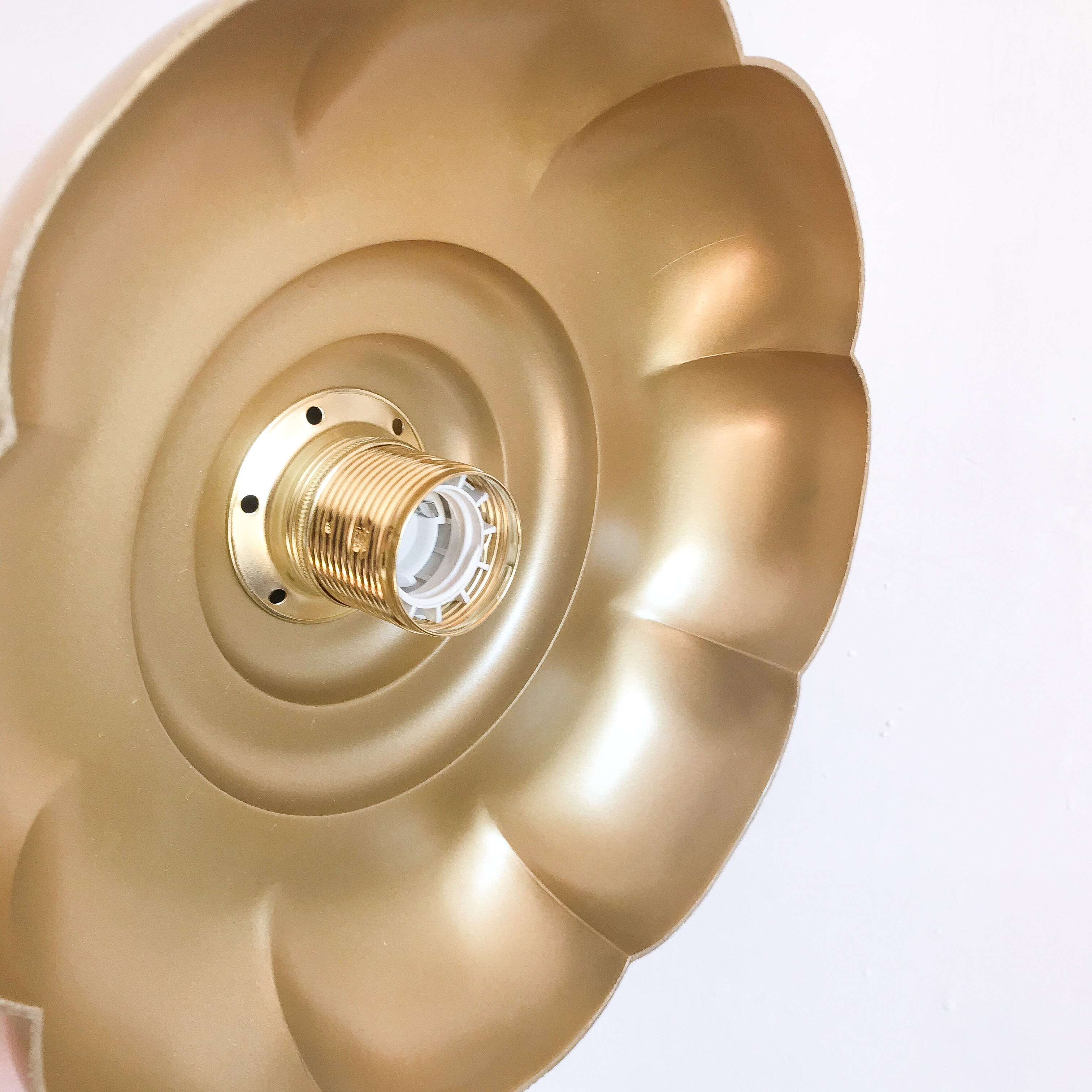 Vintage golden lampshade pendant light