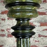 Louis XVI style carved wooden halogen column
