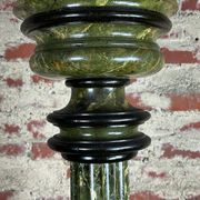 Louis XVI style carved wooden halogen column