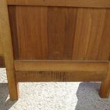 Dressing table with storage, in solid walnut