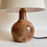 Artisanal lamp in vintage enamelled stoneware