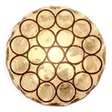 Vintage glass wall lamp from Limburg / Germany, 60's