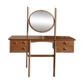Coiffeuse en chêne avec miroir, Norvège années 1970