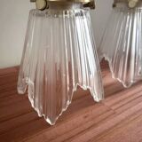 Pair of Art Deco glass wall sconces