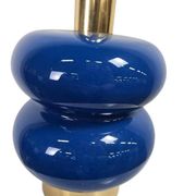 Lampadaire/lampe de table vintage bleue en verre